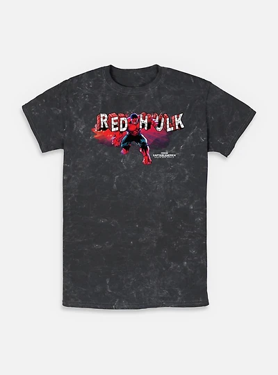 Captain America: Brave New World Big Red Hulk Mineral Wash T-Shirt