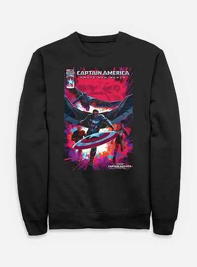 Captain America: Brave New World America And Falcon Comic Cover Sweatshirt