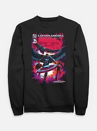 Captain America: Brave New World America And Falcon Comic Cover Sweatshirt
