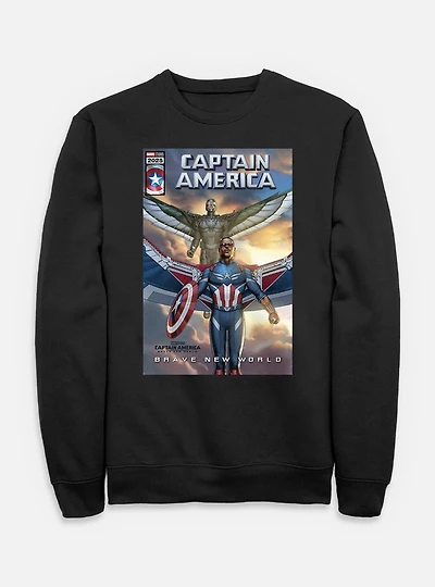 Captain America: Brave New World Falcon Team Up Comic Cover Sweatshirt