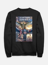 Captain America: Brave New World Falcon Team Up Comic Cover Sweatshirt