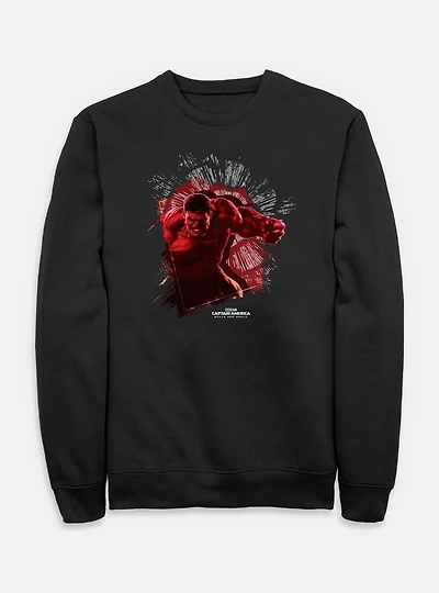 Captain America: Brave New World Red Hulk Punch Through Sweatshirt
