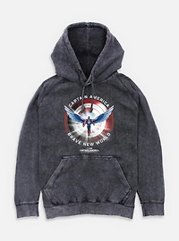 Captain America: Brave New World America Shield Mineral Wash Hoodie