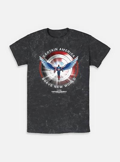Captain America: Brave New World America Shield Mineral Wash T-Shirt