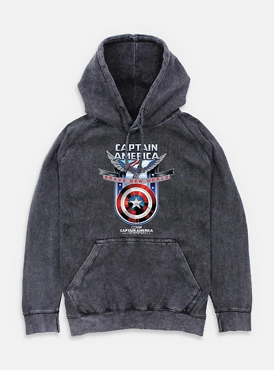Captain America: Brave New World Shield Mineral Wash Hoodie