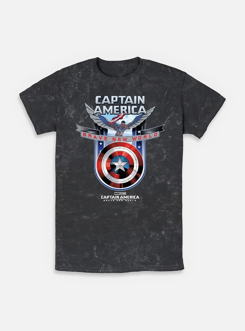 Captain America: Brave New World Shield Mineral Wash T-Shirt