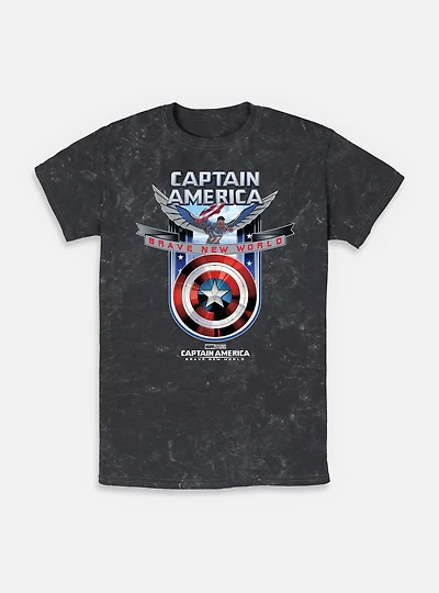 Captain America: Brave New World Shield Mineral Wash T-Shirt