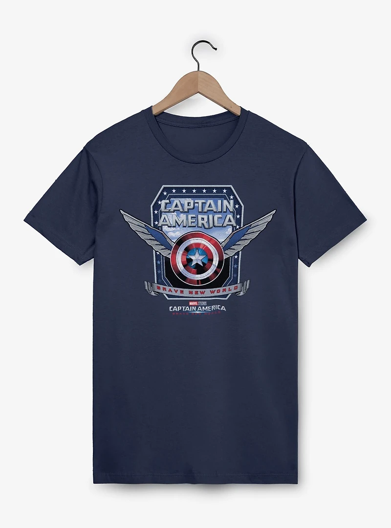 Captain America: Brave New World America Shield Wings Garment Dye T-Shirt