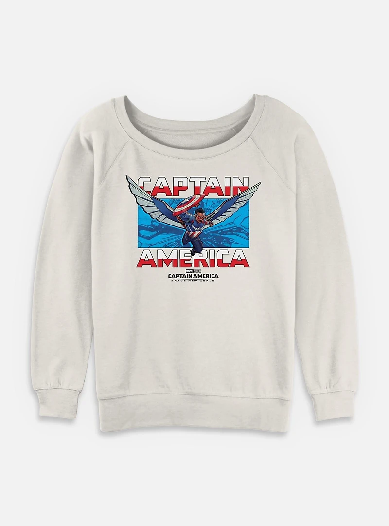 Captain America: Brave New World Breakthrough America Womens Slouchy Sweatshirt