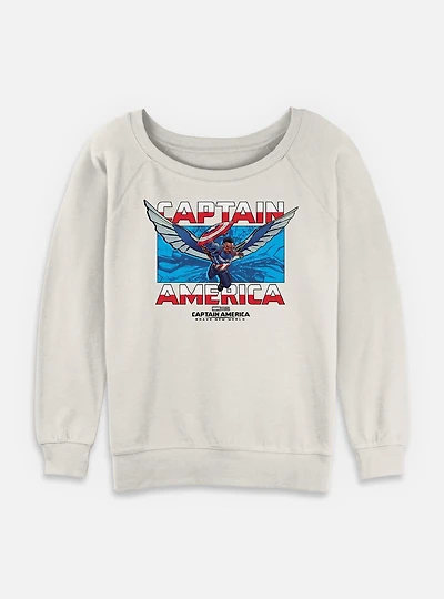 Captain America: Brave New World Breakthrough America Womens Slouchy Sweatshirt