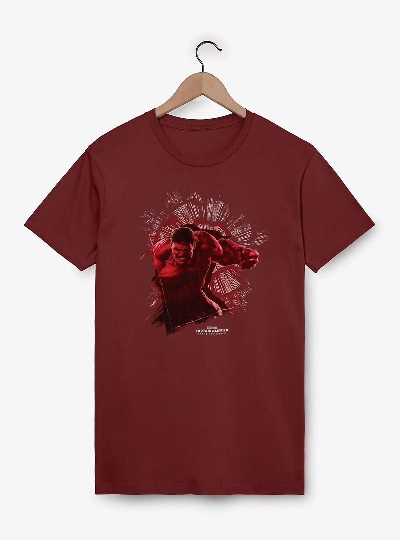 Captain America: Brave New World Red Hulk Punch Through Garment Dye T-Shirt