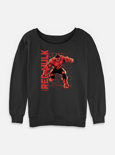 Captain America: Brave New World Stone Wall Hulk Womens Slouchy Sweatshirt