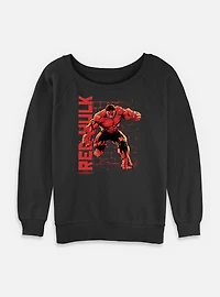 Captain America: Brave New World Stone Wall Hulk Womens Slouchy Sweatshirt
