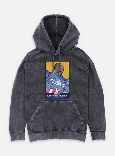Captain America: Brave New World America Portrait Mineral Wash Hoodie
