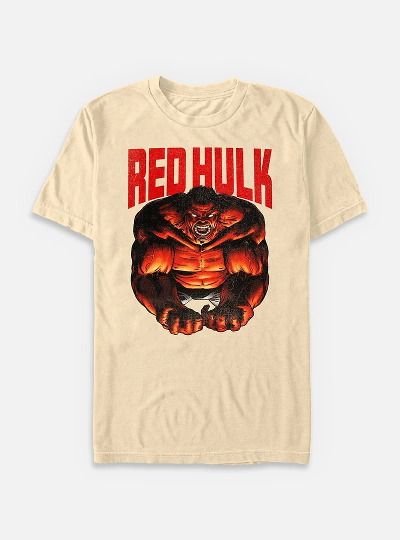 Marvel Red Hulk Garment Dye T-Shirt