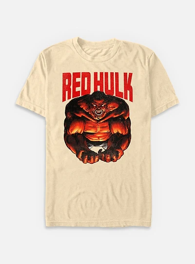 Marvel Red Hulk Garment Dye T-Shirt
