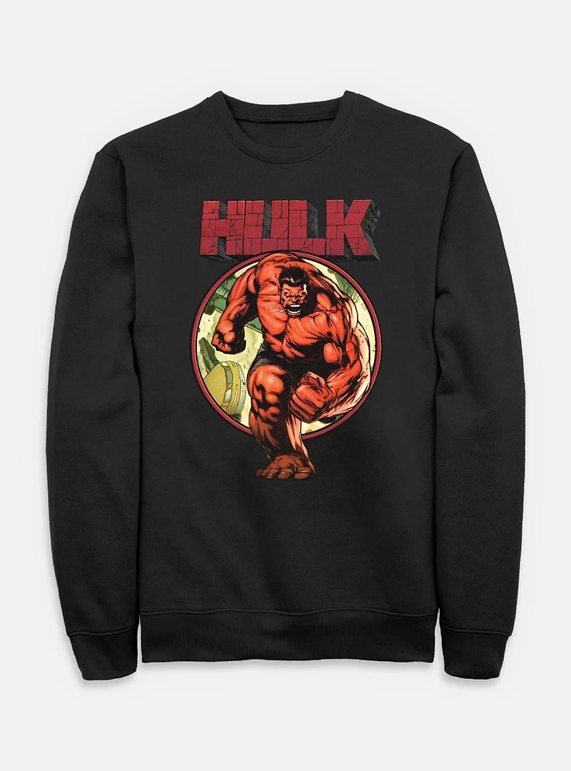 Marvel Red Hulk Run Sweatshirt