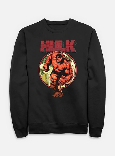Marvel Red Hulk Run Sweatshirt