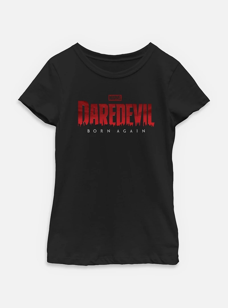 Marvel Daredevil: Born Again Red Logo Youth Girls T-Shirt