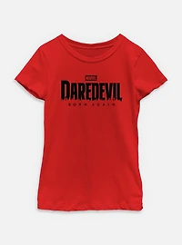 Marvel Daredevil: Born Again Black Logo Youth Girls T-Shirt