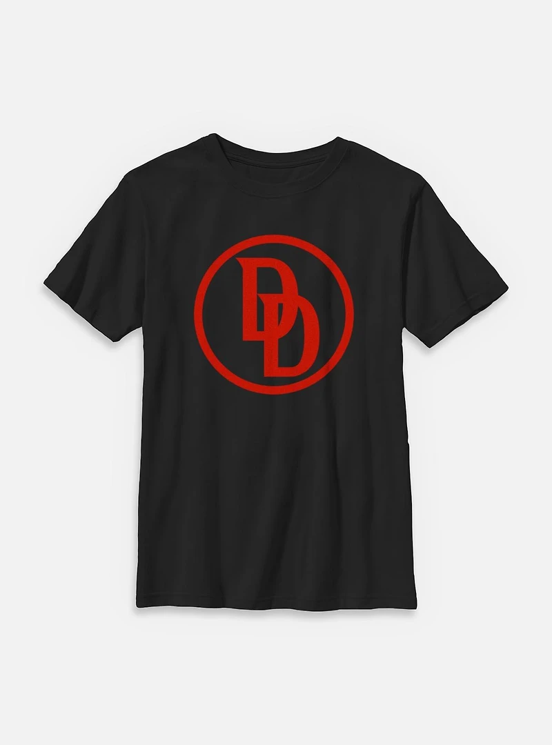 Marvel Daredevil: Born Again Red Monogram Logo Youth T-Shirt