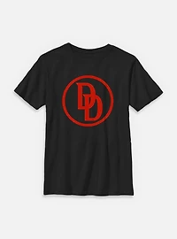 Marvel Daredevil: Born Again Red Monogram Logo Youth T-Shirt