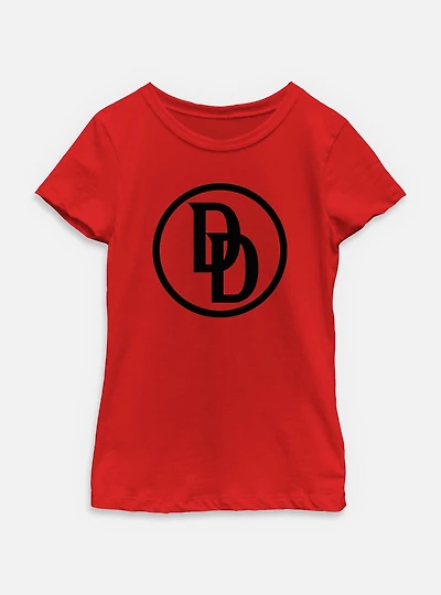 Marvel Daredevil: Born Again Monogram Logo Youth Girls T-Shirt