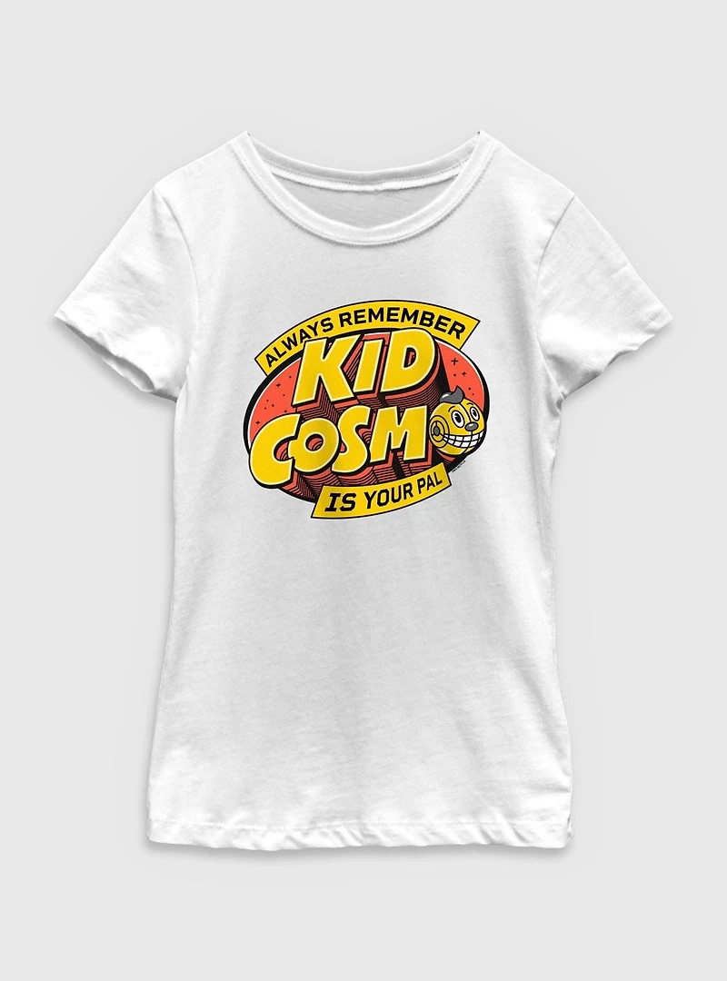 The Electric State Always Remember Kid Cosmo Is Your Pal Logo Youth Girls T-Shirt