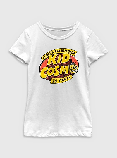 The Electric State Always Remember Kid Cosmo Is Your Pal Logo Youth Girls T-Shirt