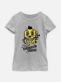 The Electric State Kid Cosmo Checkered Drip Youth Girls T-Shirt