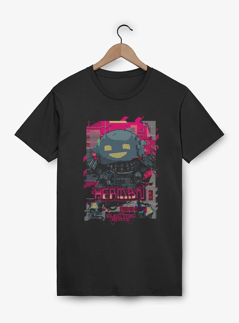 The Electric State Heman Glitch Poster T-Shirt