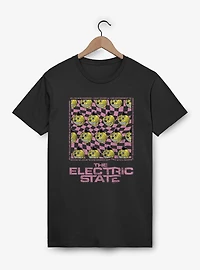 The Electric State Kid Cosmo Checkered Pattern T-Shirt