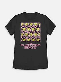The Electric State Kid Cosmo Checkered Pattern Womens T-Shirt