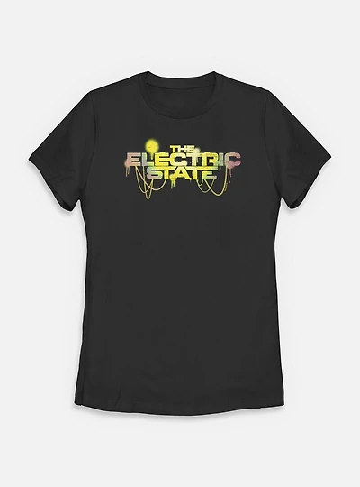 The Electric State Spray Paint Style Logo Womens T-Shirt