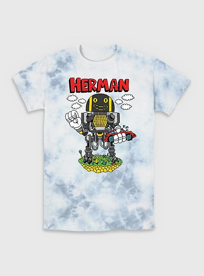The Electric State Herman Cartoon Style Tie-Dye T-Shirt