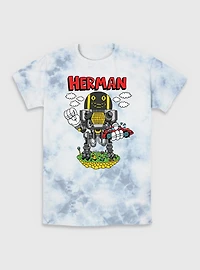 The Electric State Herman Cartoon Style Tie-Dye T-Shirt