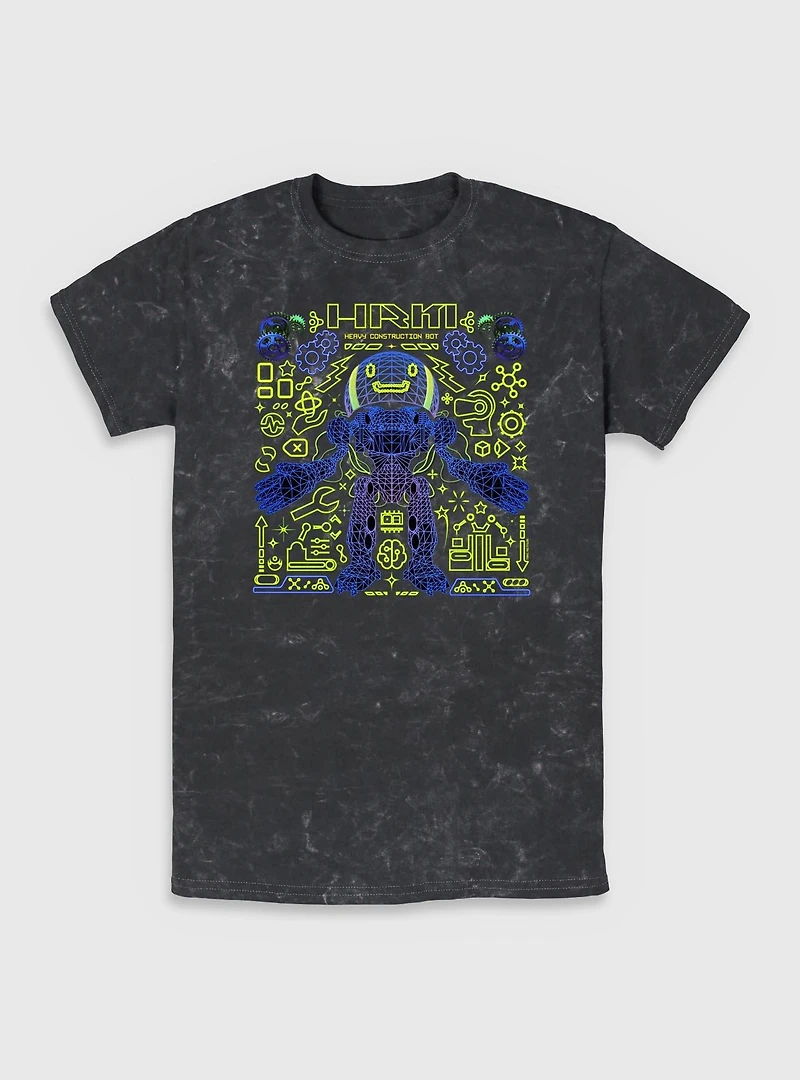 The Electric State Herman Heavy Construction Bot Mineral Wash T-Shirt