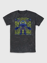 The Electric State Herman Heavy Construction Bot Mineral Wash T-Shirt