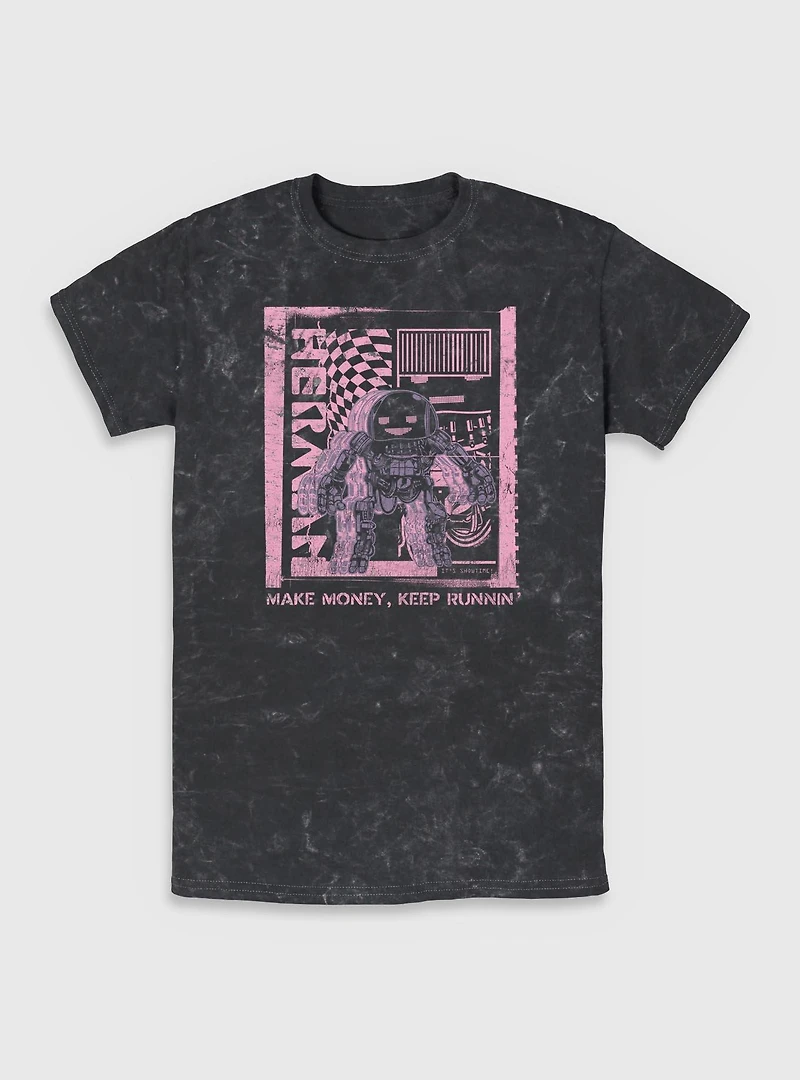 The Electric State Herman Make Money Keep Runnin Mineral Wash T-Shirt
