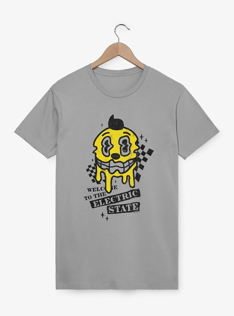 The Electric State Kid Cosmo Checkered Drip T-Shirt