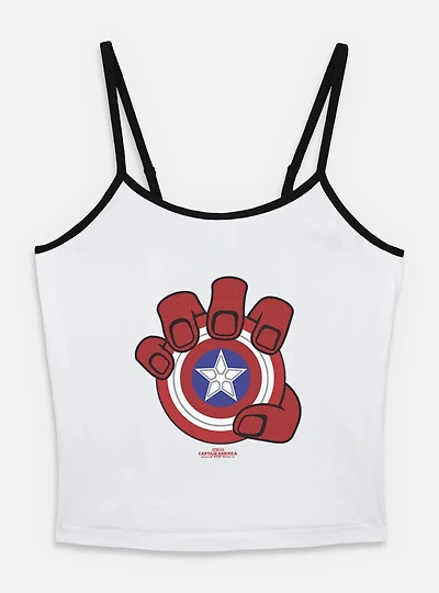 Captain America: Brave New World Red Hulk Hand And Shield Womens Cami