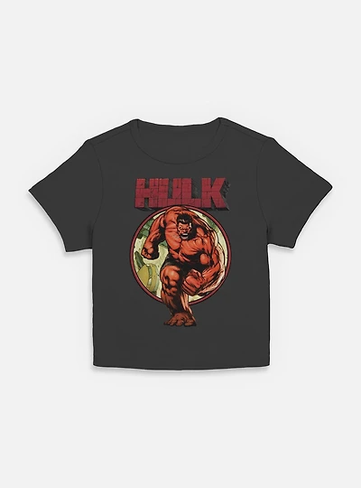Marvel Red Hulk Run Women Baby T-Shirt