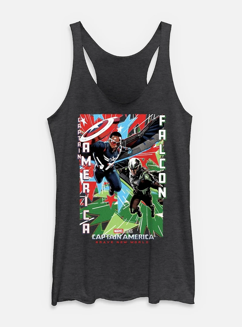 Captain America: Brave New World America And Falcon Womens Tank Top