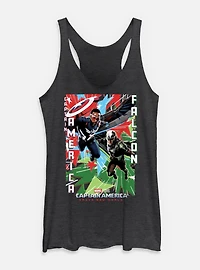 Captain America: Brave New World America And Falcon Womens Tank Top