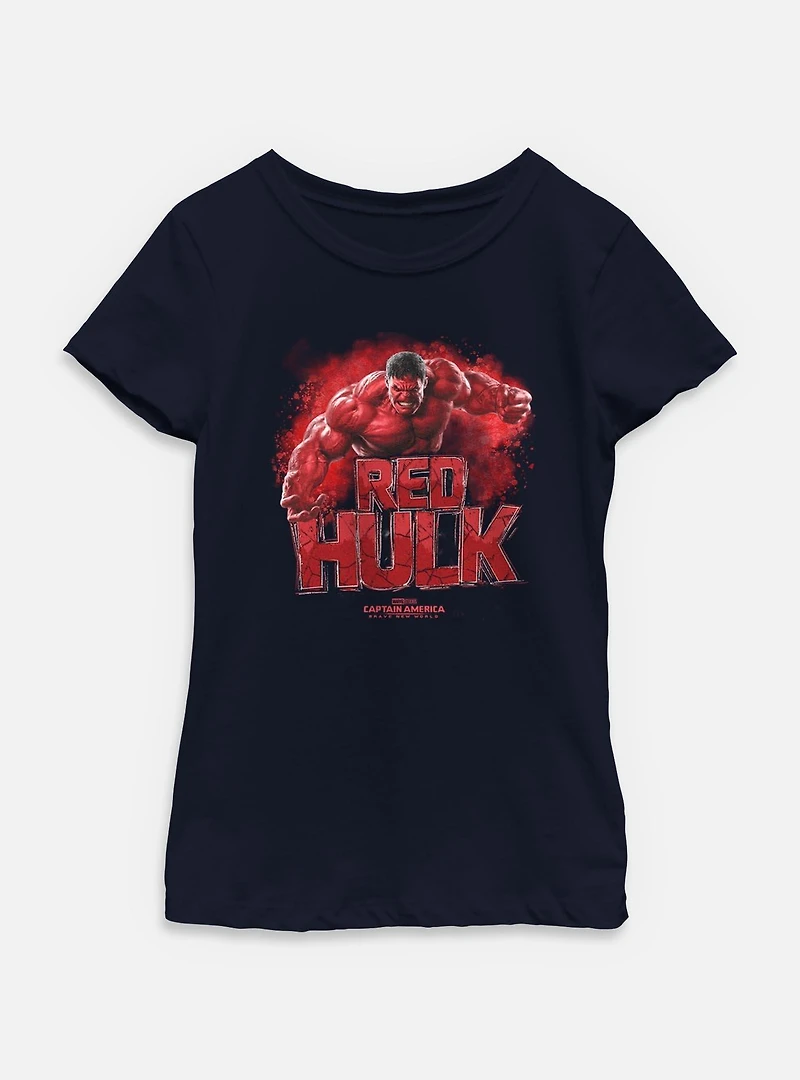 Captain America: Brave New World Red Hulk Youth Girls T-Shirt