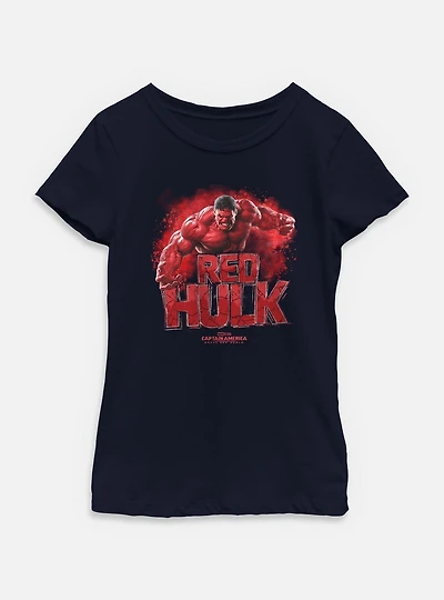 Captain America: Brave New World Red Hulk Youth Girls T-Shirt
