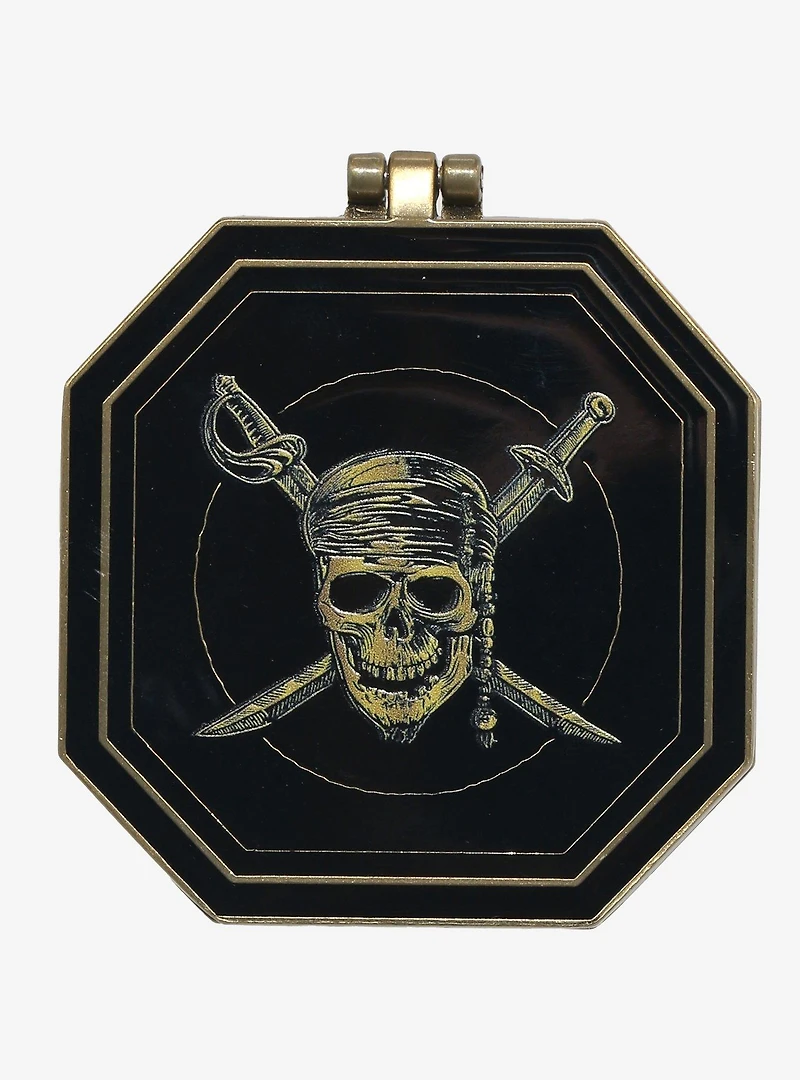 Disney Pirates of the Caribbean Spinning Compass Hinged Enamel Pin — BoxLunch Exclusive