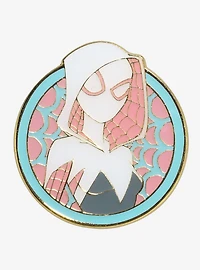 Loungefly Marvel Spider-Man Spider-Gwen Pastel Portrait Enamel Pin - BoxLunch Exclusive