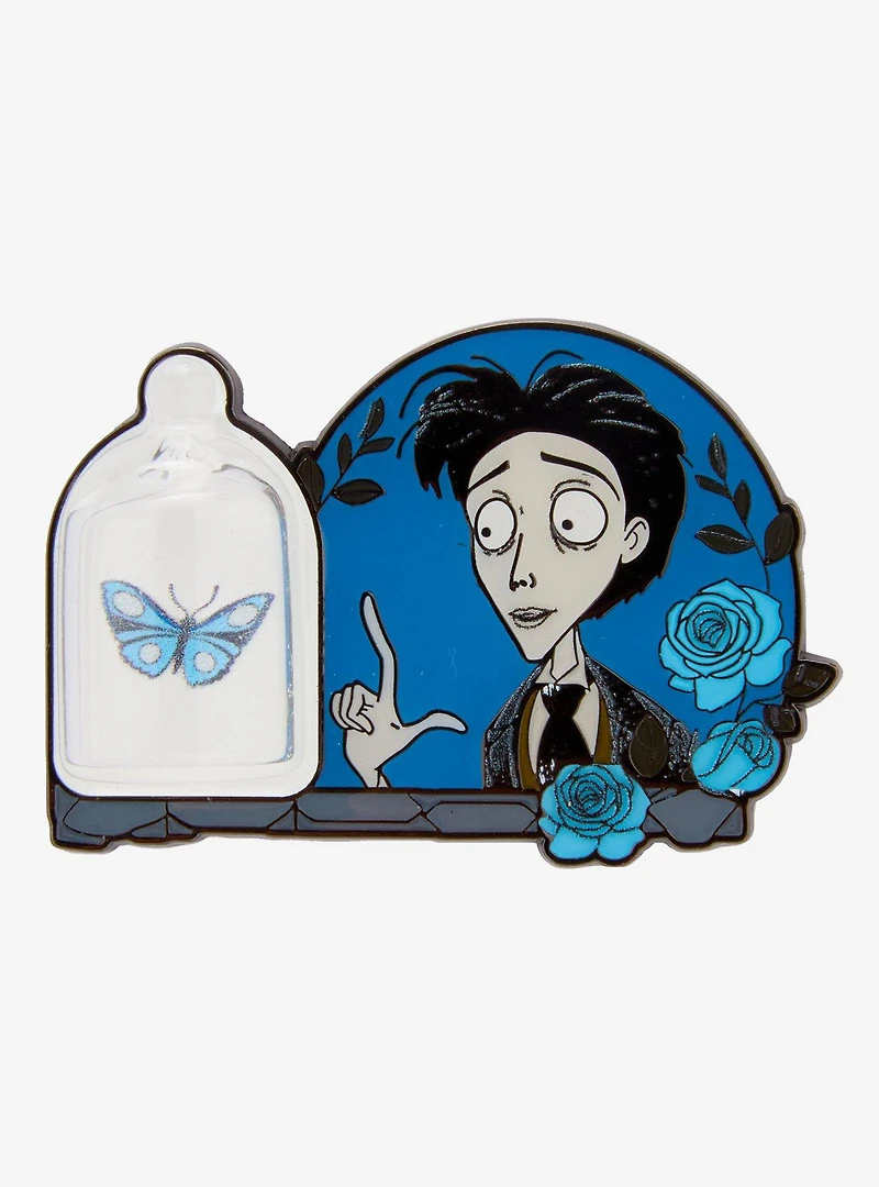 Loungefly Corpse Bride Victor & Butterfly Enamel Pin — BoxLunch Exclusive