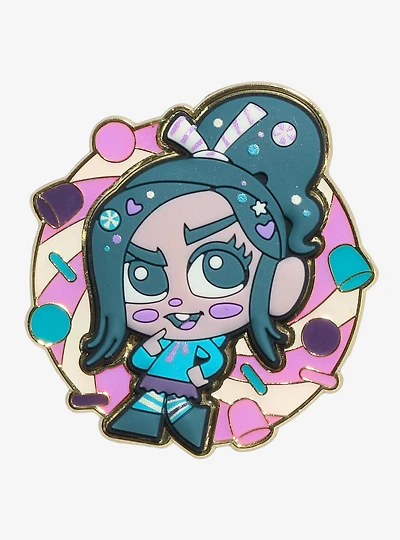Loungefly Disney Wreck-It Ralph Vanellope Von Schweetz Enamel Pin - BoxLunch Exclusive